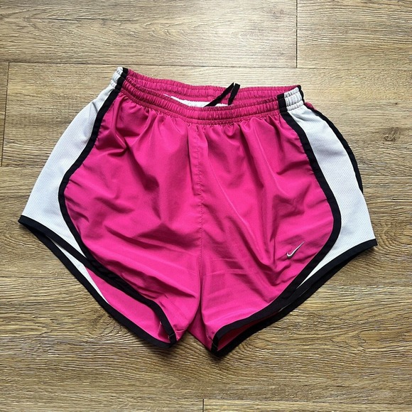 Nike Dri Fit Running Shorts Pink Lined Athletic with Drawstring Women's XS - Picture 1 of 6